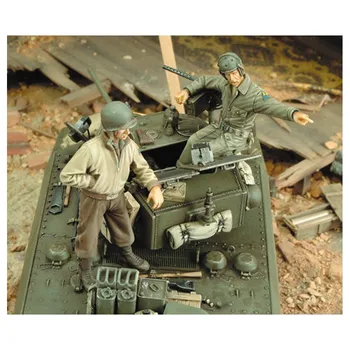 1/35 Resina modelo Figura kits de NÓS 2 fg tripulação do tanque(NÃO TANKIE) Desmontado e sem pintura, 748