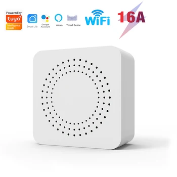 16A Samrt Switch wi-Fi Mini Diy Smart Switch 12PCS Aplicativo de Controle Remoto do Alexa Controle de Voz Inteligente Cassete No Dispositivo Smart Home