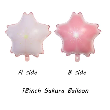 18inch Sakura Balão de Festa de Aniversário, Decorações da Folha de Balão, Decoração de Casamento Aniversário fontes de Flores de Cerejeira Balões