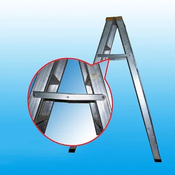 2pcs de Dobramento escada da etapa Reforçado, haste de metal Fixa o suporte de dobradiça localizador de Conector para Um tipo de Escada de Alumínio Acessórios