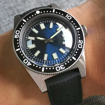 41 Metalion mostrador azul Chapéu arco vidro de safira 24 jóias NH35A PT5000 Automática de mergulho mens Watch