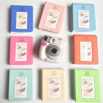 64 Bolsos Para Foto Polaroid Álbum De Mini Instantânea De Imagem Caso De Armazenamento Para Fujifilm Instax Mini-Filme 8 Coreia Instax Álbum