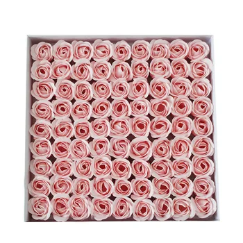81 Pcs Banho Rose Corpo de Flor Floral Sabonete Perfumado Rosa Flor DIY Presentes Criativos Para o Dia dos Namorados Festa de Casamento Natal