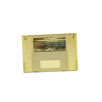 Banhado a ouro Jogo Ctridge Substituição do reservatório de Plástico Para SNES Console de jogo de cartão de 16-bit jogo de cartão shell de JP/UE Versão