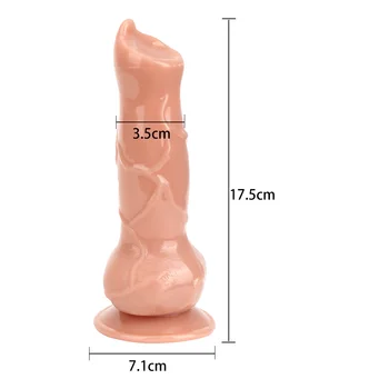 Brinquedos sexuais para Mulheres Grandes Dildos Sem Vibrador, Com ventosa Plug Anal Feminino Masturbação Cão Falso Animal Pênis