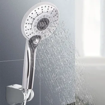 Cabeça de Chuveiro LED Digital 3 Modos de Ajuste do Sensor de Temperatura de Mão de Banho ABS Cabeça de Chuveiro de Alta Pressão de Poupança de Água de Torneira