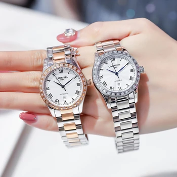 CARNAVAL Mulheres Relógios Relógio Mecânico de Luxo Pulseira de Pulso relógio de Pulso Elegante de Senhoras Automática do Relógio Relógio Relógio Feminino