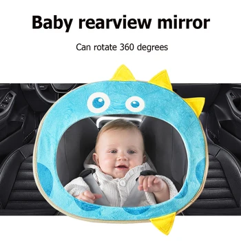 Carro de Segurança de Fácil Visualização do banco de Trás do Espelho Rosto de Bebê Espelho Retrovisor de Cuidado Infantil espejo coche bebe miroir voiture bébé espelho do carro