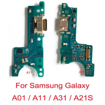 De alta Qualidade Com IC de Carregamento USB Placa de Porta Dock Cabo Flex Para Samsung Galaxy A01 A015 A11 A115 A31 A315F A21S A217F