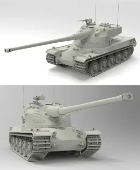 Divertido Passatempo Escala 1/35 França AMX-50B Tanque Pesado kit modelo 35A049