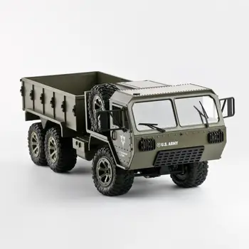 Fayee FY004A 1/16 Carro RC 2,4 G 6WD Rc Carro de Controle Proporcional do Exército dos EUA Caminhão Militar RTR Modelo de Brinquedos Monster Truck Para os Presentes dos Meninos