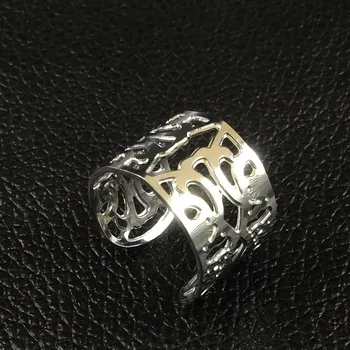 Largura de Anéis de Aço Inoxidável das Mulheres Geometria Cor de Prata, Anéis de Mulheres Jóias anillos de acero inoxidable para las mujeres R612239