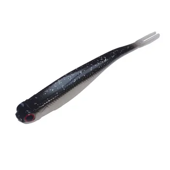 Lineking 5pcs/muito suave atração de 7,5 g/11,5 cm garfo cauda da isca de Pesca Tiddler Iscas Iscas Soft Bait Carpa Artificial Suave Atração