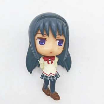 Magical Girl Anime Estatueta Figura de Ação Mini Modelo Linda Puella Magi Madoka Magica Enfeites de Brinquedos para Meninas Meninos Presente