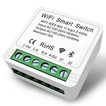 Mini DIY wi-Fi Smart Switch Relé Temporizador do Módulo de Luz ewelink App de Controle Remoto sem Fio Compatível com Alexa e Google Voice