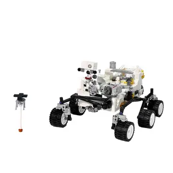 MOC Marte Foguete Espacial Transporte de Blocos de Construção do Kit de Profunda Lançamento de Nave espacial Navio Tijolos Modelo de Perseverança Brinquedos Para as Crianças Presentes