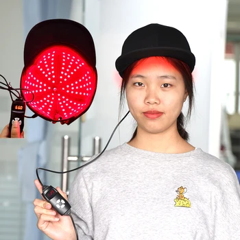 O uso Home diodo emissor de luz vermelha terapia de infravermelhos de luz pac para o crescimento do cabelo capacete de dispositivo