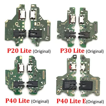 Original conector USB Conector do Carregador de Carregamento de Porta Para Huawei P9 P10 P20 P30 P40 Lite E Mais Pro Dock de Carga a Bordo do cabo do Cabo flexível