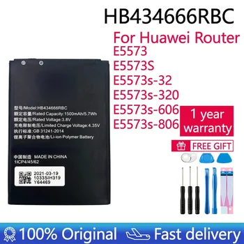 Original HB434666RBC Telefone, bateria de 1500mAh Para Huawei Roteador E5573 E5573S E5573s-32 E5573s-320 E5573s-606 E5573s-806