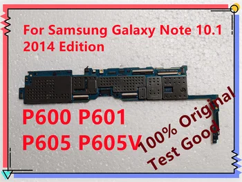 Original P600 P601 P605 P605V placa-Mãe 16/32G Para Samsung Galaxy Note 10.1 Edição Substituído placa-mãe, sistema operacional Android WIFI / 3G