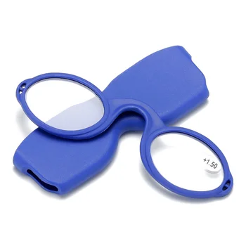 Portátil de Silicone, Óculos de Leitura Com Óculos, Saco Pequeno de Borracha Anti Luz Azul Óculos de Alta definição Presbiopia Óculos