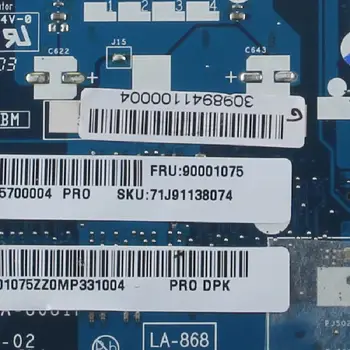 QAWGE LA-8681P Laptop placa-mãe Para o LENOVO Ideapad G585 EM1200 Notebook DDR3 placa-mãe 90001075