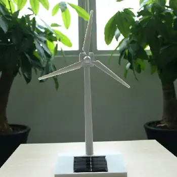 Solar Powered 3D Moinho de vento do Modelo Montado Educação infantil Divertido Brinquedo de Educação infantil Modelo de produção de Brinquedos, Hobby Blocos de Construção