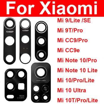 Traseiro da Câmera Lente de Vidro Etiqueta Adesiva Para Xiaomi Mi Nota 10 9 CC9 9T Pro 9Lite 9Se CC9e Mi 10 10T Pro Lite Ultra Juventude 5G