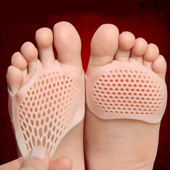 USHINE 1 pares de palmilhas de silicone meias pedicure cuidado dos pés protetor rachado hidratante calcanhar de volta pele ortopédicos, palmilhas