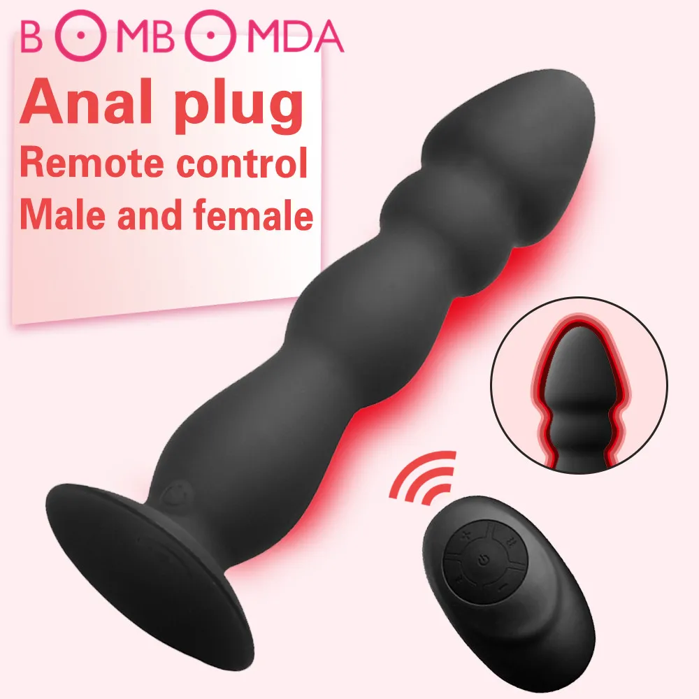 Venda Anal brinquedos para homens remoto sem fio vibrador vibrador masculino massageador de próstata forte otário 10 velocidades vibrador plug anal brinquedos sexuais