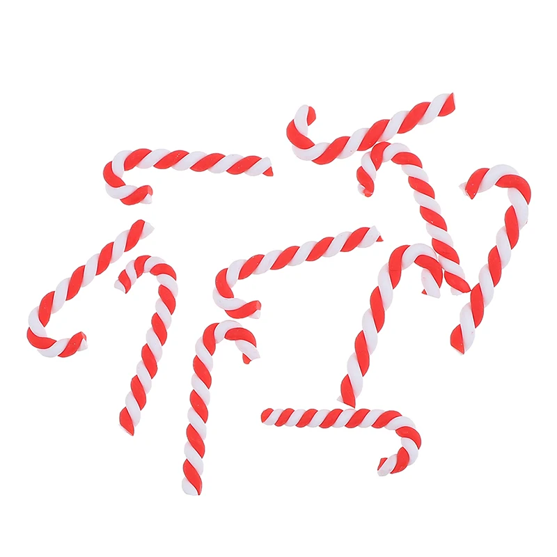Venda Novo 10pcs bonito argila natal vermelho branco doce de  cana-de-artesanato, casa, decoração de natal resina flatback pérolas  scrapbooking - Scrapbooking & Estamparia / 